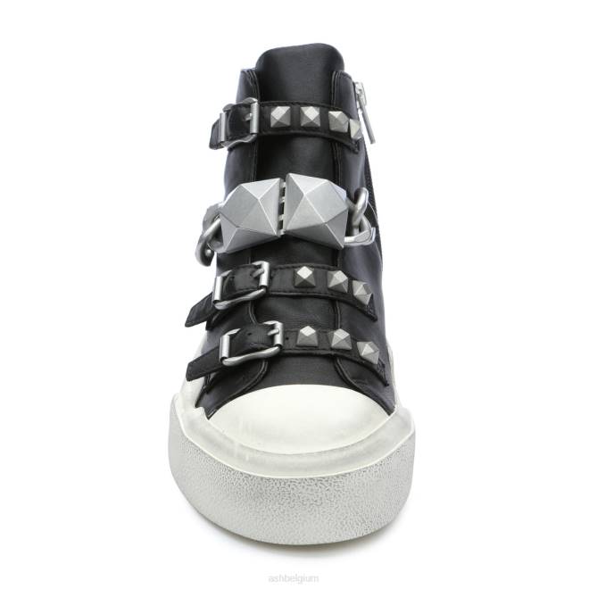 Galaxy ketting bezaaid hoge top sneaker vrouwen zwart zilver sportschoenenASH PRRX33