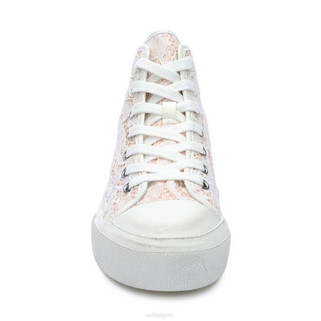 Hoogwaardige platform sneaker met veters vrouwen rozezout sportschoenenASH PRRX26