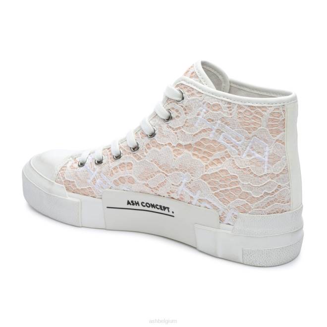 Hoogwaardige platform sneaker met veters vrouwen rozezout sportschoenenASH PRRX26