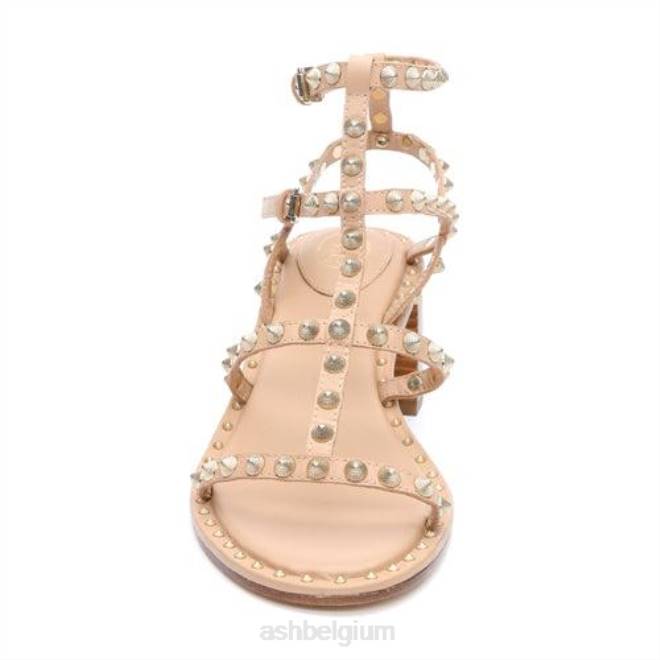 Jen sandaal met blokhak en studs vrouwen huid sandalenASH PRRX38