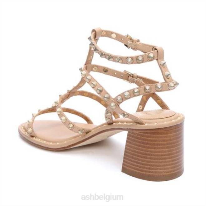 Jen sandaal met blokhak en studs vrouwen huid sandalenASH PRRX38