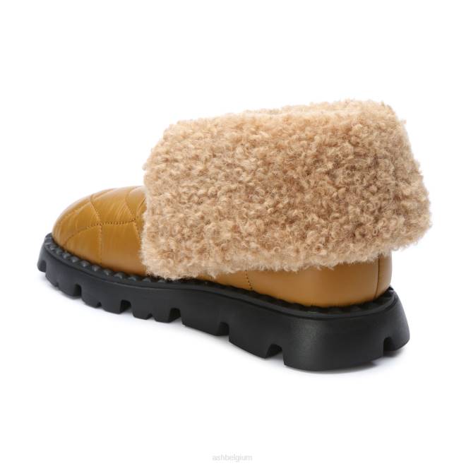 Jennie winterlaars van imitatiebont nylon vrouwen goudbruine laarzenASH PRRX93