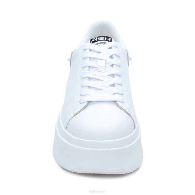 Moby studs sneaker met platform studs vrouwen wit sportschoenenASH PRRX4