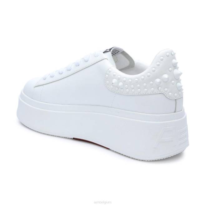 Moby studs sneaker met platform studs vrouwen wit sportschoenenASH PRRX4