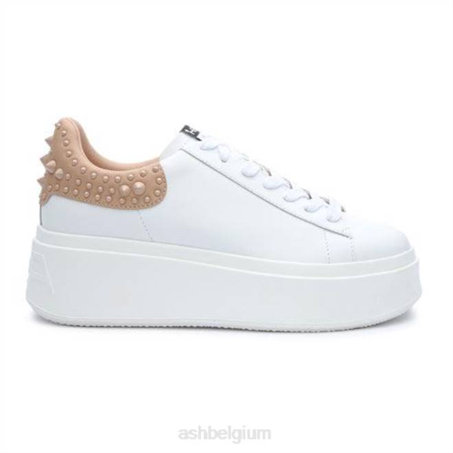Moby studs sneaker met platform studs vrouwen witte huid sportschoenenASH PRRX3