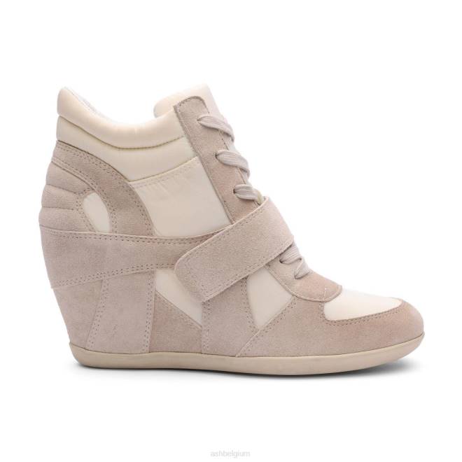 bowie bis wedge sneaker vrouwen talk/gebroken wit sportschoenenASH PRRX23