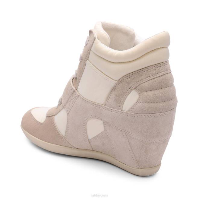 bowie bis wedge sneaker vrouwen talk/gebroken wit sportschoenenASH PRRX23