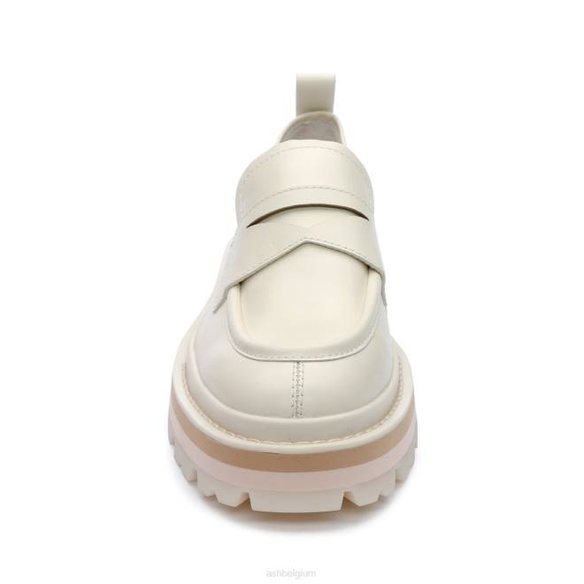 genial bis penny loafer met plateauzool vrouwen talk/zwart instappersASH PRRX1