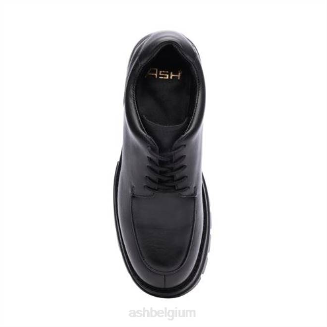 genial bis penny loafer met plateauzool vrouwen talk/zwart instappersASH PRRX1