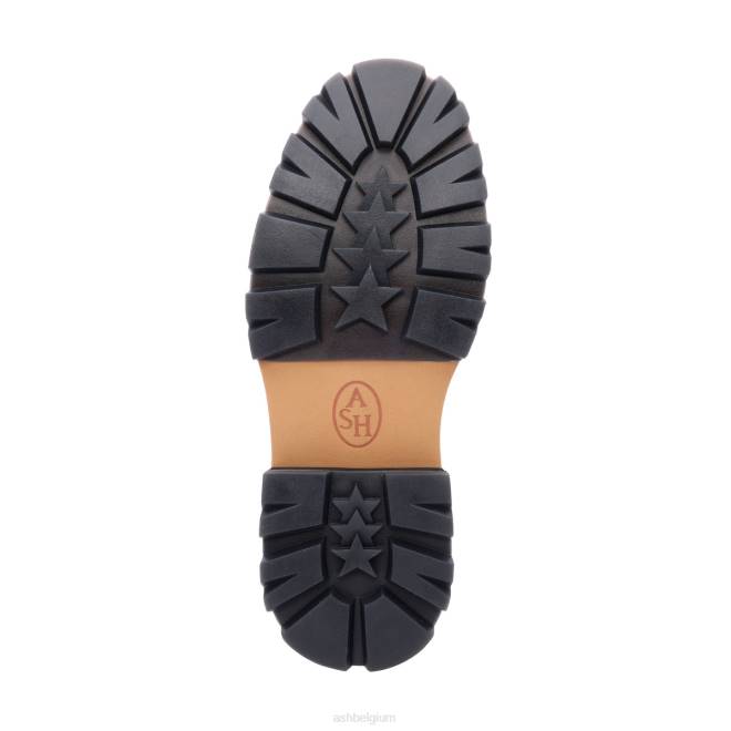 genial bis penny loafer met plateauzool vrouwen talk/zwart instappersASH PRRX1