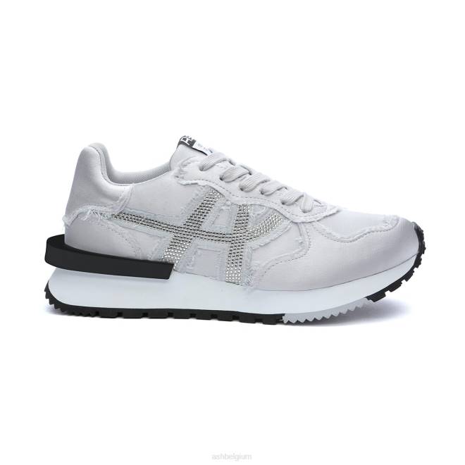 giftige satijnen fashion sneaker vrouwen zilver sportschoenenASH PRRX21