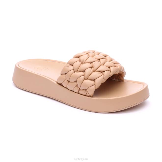 victoria geweven plateausandaal vrouwen huid sandalenASH PRRX43