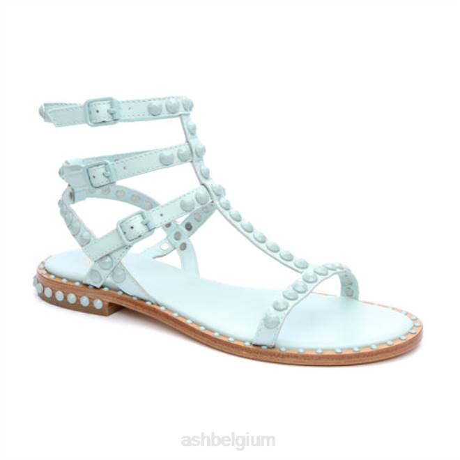 play bis ton-sur-ton bezaaide platte sandaal vrouwen mistig blauw/nevelig blauw sandalenASH PRRX59