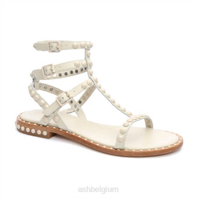 play bis ton-sur-ton bezaaide platte sandaal vrouwen talk sandalenASH PRRX60