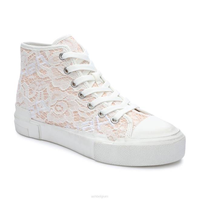 Hoogwaardige platform sneaker met veters vrouwen rozezout sportschoenenASH PRRX26