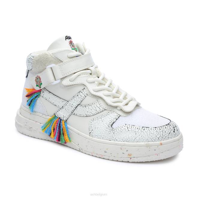 parker regenboog hoge sneaker vrouwen wit/veelkleurig sportschoenenASH PRRX16