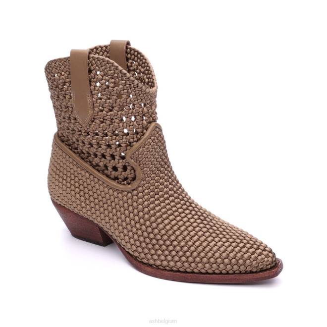 django geweven western bootie vrouwen sesam laarzenASH PRRX91