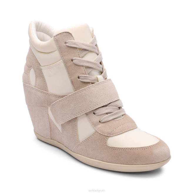 bowie bis wedge sneaker vrouwen talk/gebroken wit sportschoenenASH PRRX23