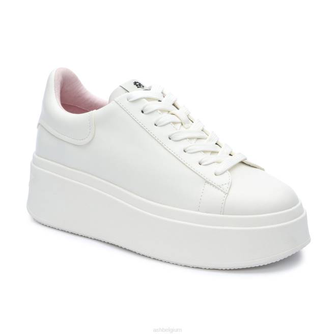 moby be kind platform sneaker vrouwen wit/kristallen roos sportschoenenASH PRRX6
