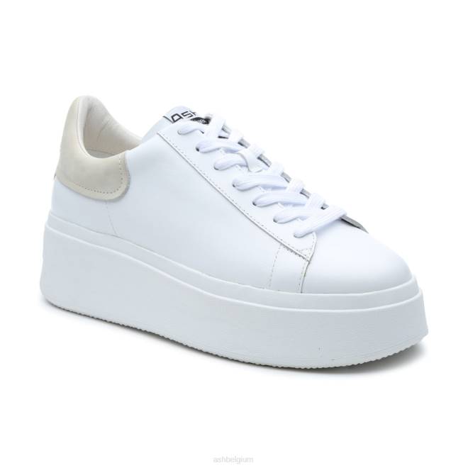 moby platform sneaker vrouwen wit/eierpunch sportschoenenASH PRRX10