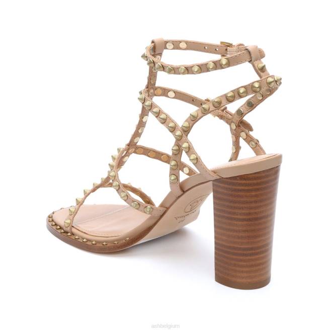 kenia sandaal met hoge hak en studs vrouwen huid sandalenASH PRRX45