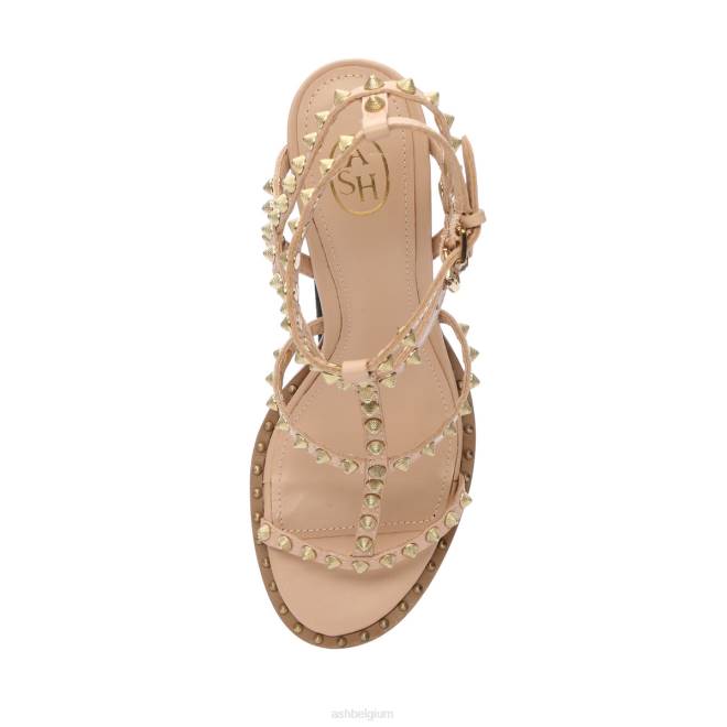 kenia sandaal met hoge hak en studs vrouwen huid sandalenASH PRRX45