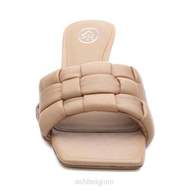 kim geweven sandaal met kittenhiel vrouwen huid sandalenASH PRRX84