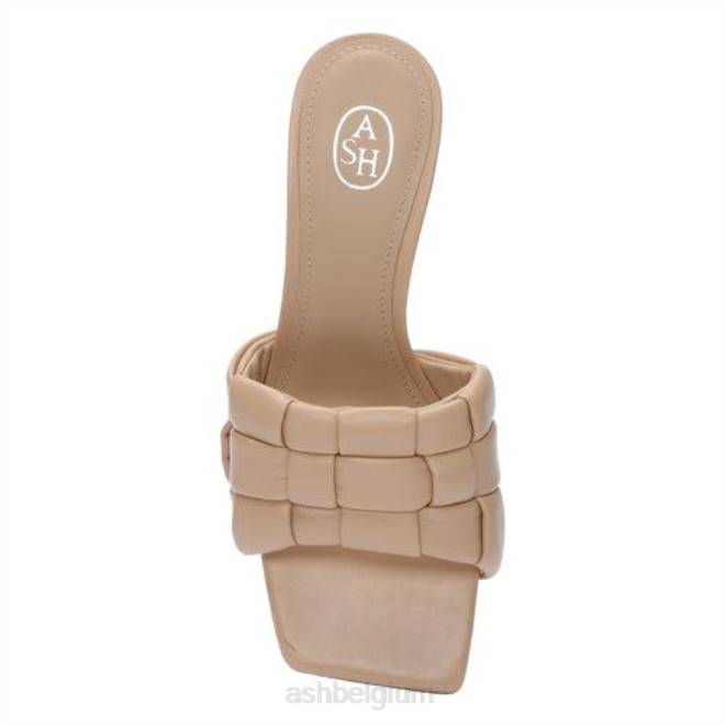 kim geweven sandaal met kittenhiel vrouwen huid sandalenASH PRRX84