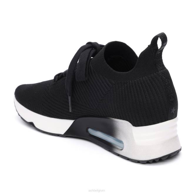 larsen veter mesh sneaker vrouwen zwart sportschoenenASH PRRX18