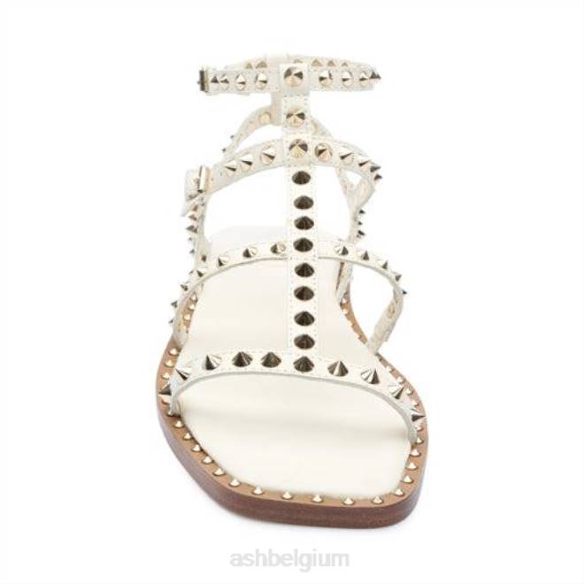 maeva platte sandaal met vierkante neus en studs vrouwen onschuldig sandalenASH PRRX73