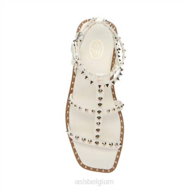 maeva platte sandaal met vierkante neus en studs vrouwen onschuldig sandalenASH PRRX73