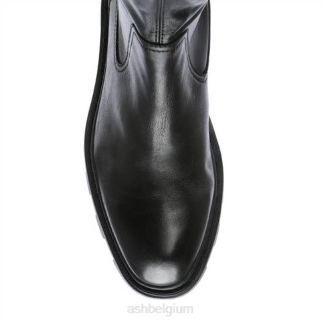 manny\s verfijnde stretch over-de-knie laars vrouwen zwart laarzenASH PRRX90