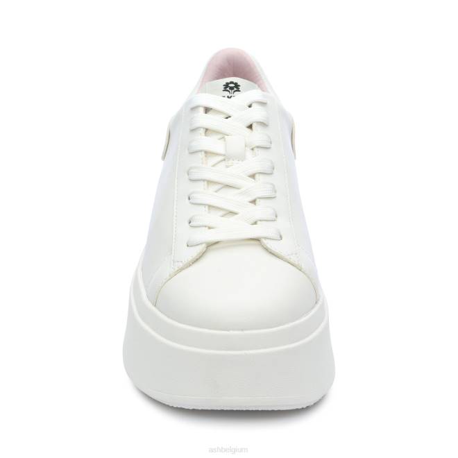 moby be kind platform sneaker vrouwen wit/kristallen roos sportschoenenASH PRRX6