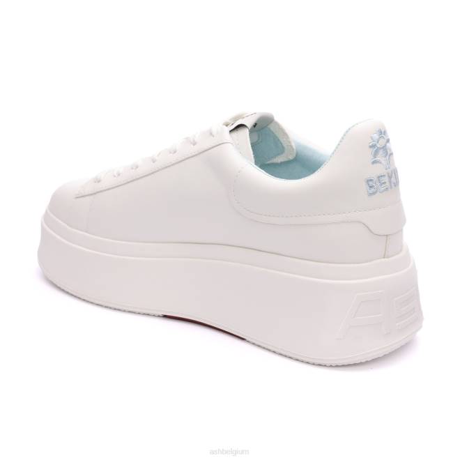 moby be kind platform sneaker vrouwen wit/nevelblauw sportschoenenASH PRRX5