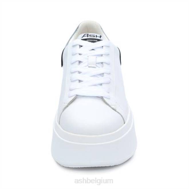 moby metalen plateausneaker vrouwen wit zilver sportschoenenASH PRRX24