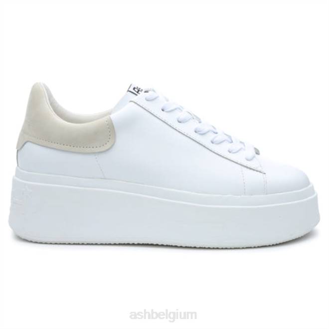moby platform sneaker vrouwen wit/eierpunch sportschoenenASH PRRX10