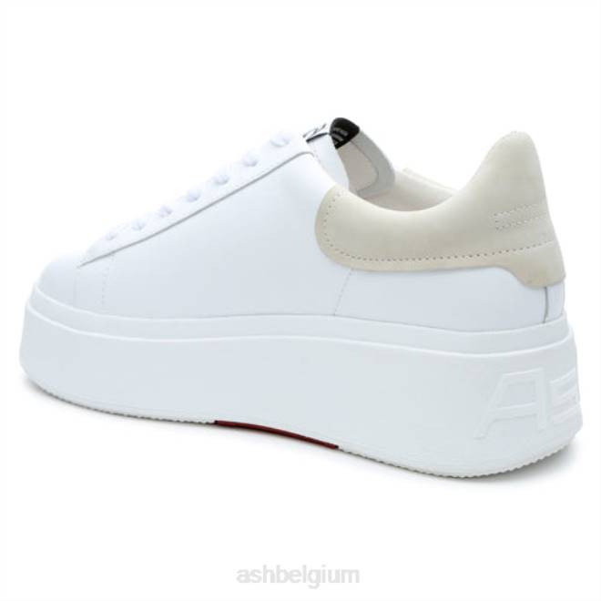 moby platform sneaker vrouwen wit/eierpunch sportschoenenASH PRRX10