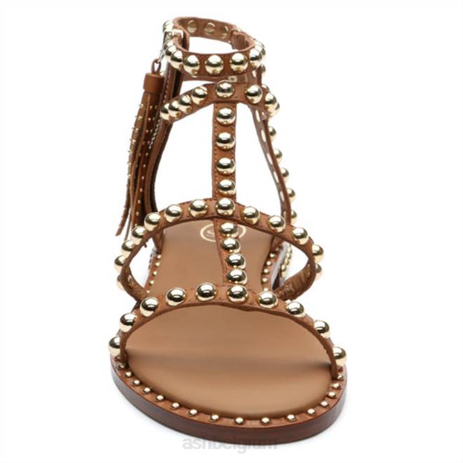 platte sandaal met kwastjes en power studs vrouwen nieuwe kaneel sandalenASH PRRX68