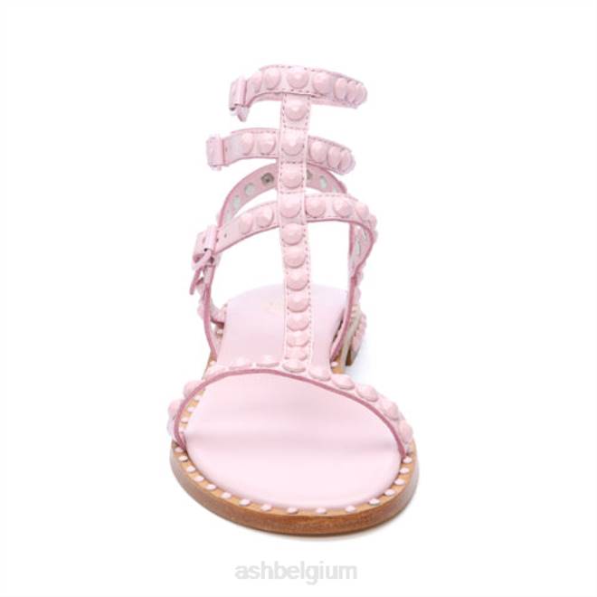 play bis ton-sur-ton bezaaide platte sandaal vrouwen kristallen roos sandalenASH PRRX58