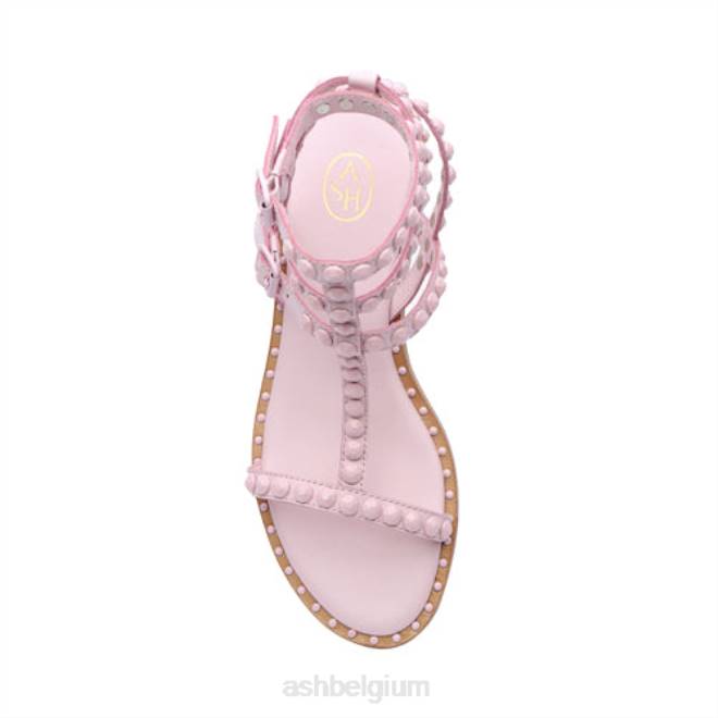 play bis ton-sur-ton bezaaide platte sandaal vrouwen kristallen roos sandalenASH PRRX58