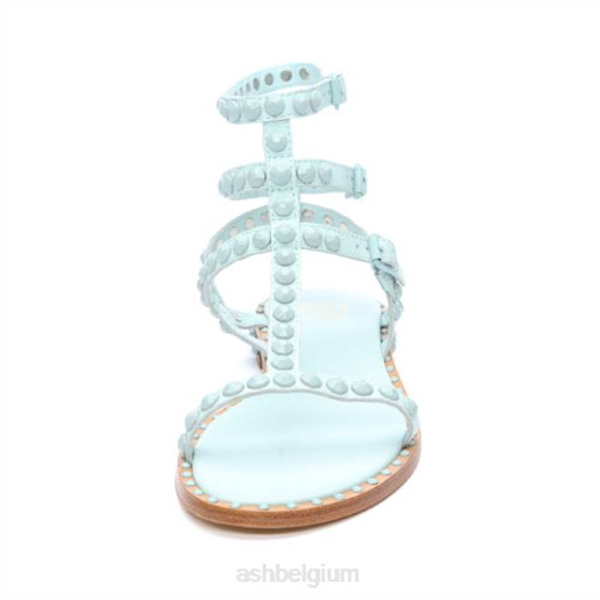 play bis ton-sur-ton bezaaide platte sandaal vrouwen mistig blauw/nevelig blauw sandalenASH PRRX59