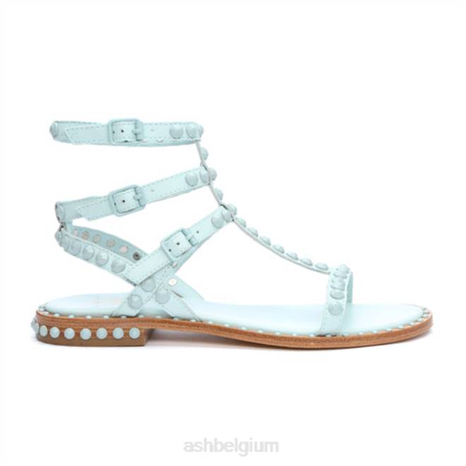 play bis ton-sur-ton bezaaide platte sandaal vrouwen mistig blauw/nevelig blauw sandalenASH PRRX59