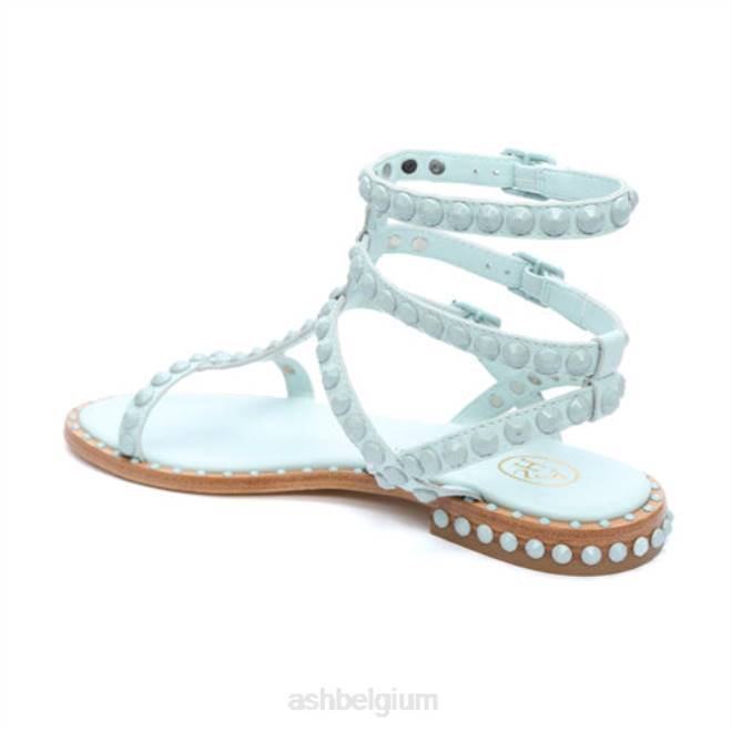 play bis ton-sur-ton bezaaide platte sandaal vrouwen mistig blauw/nevelig blauw sandalenASH PRRX59