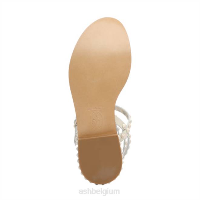 play bis ton-sur-ton bezaaide platte sandaal vrouwen talk sandalenASH PRRX60