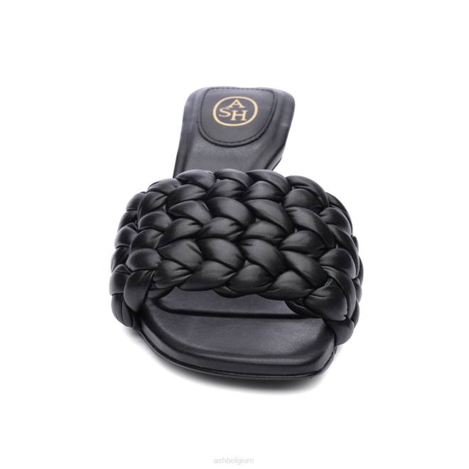 rozen geweven jurk sandaal vrouwen zwart sandalenASH PRRX63