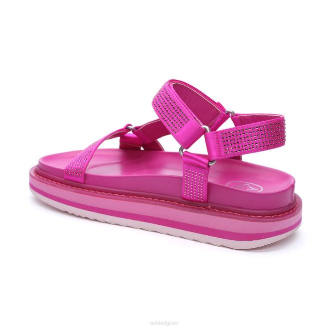 ugo strass voetbed sandaal vrouwen fuxia sandalenASH PRRX75