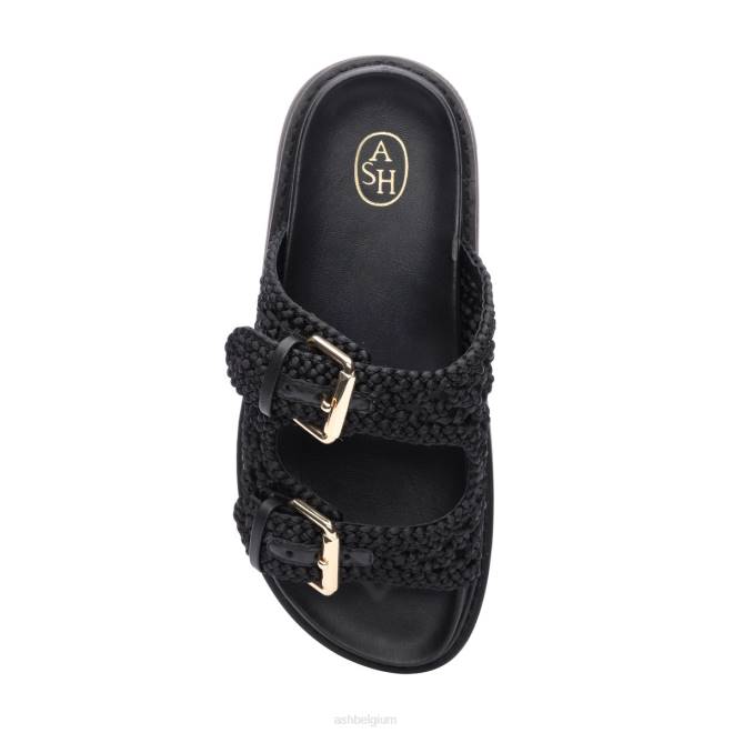 ursula voetbed sandaal vrouwen zwart sandalenASH PRRX48