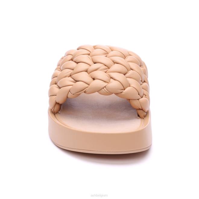 victoria geweven plateausandaal vrouwen huid sandalenASH PRRX43