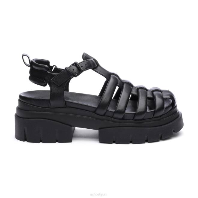visserssandaal met haaienzool vrouwen zwart sandalenASH PRRX61