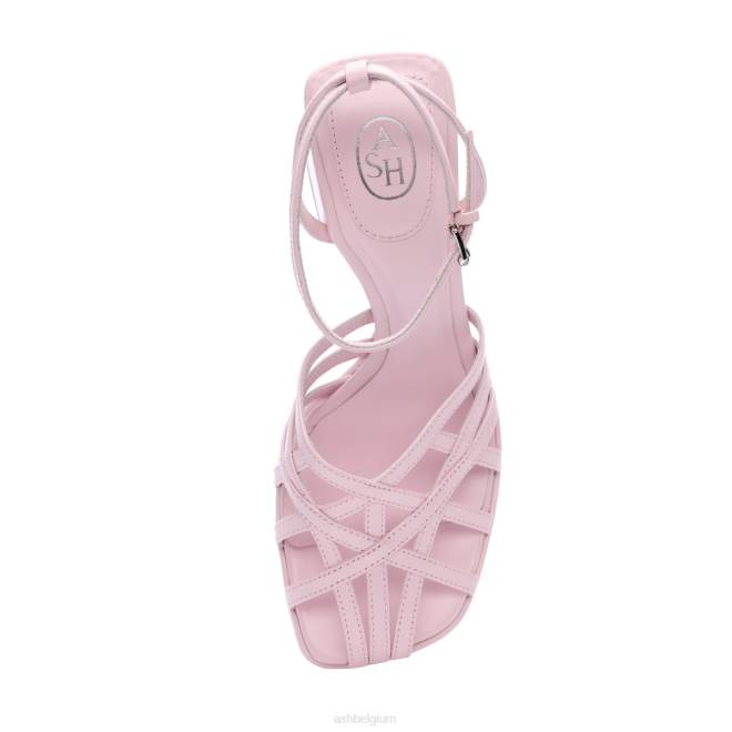 wonder gekooide sandaal met plateauzool en bandjes vrouwen kristallen roos sandalenASH PRRX74